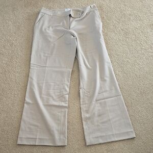 Calvin Klein Classic Fit Beige Trousers Women's. Size 6